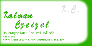kalman czeizel business card