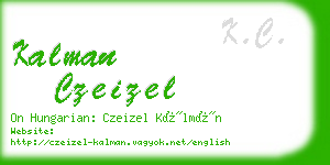 kalman czeizel business card